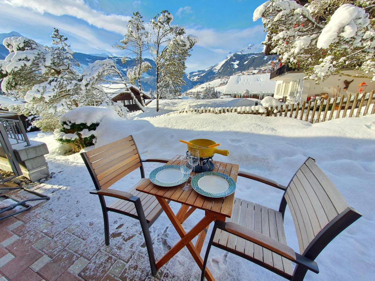 Mom - Alpine Boutique Apartments, Chalet Fagus, Terrace Studio Grindelwald Exterior photo